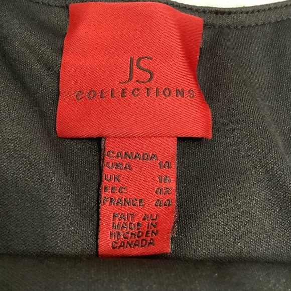 JS Collections Black sleeveless Top Size 14 (W144) - Picture 5 of 10